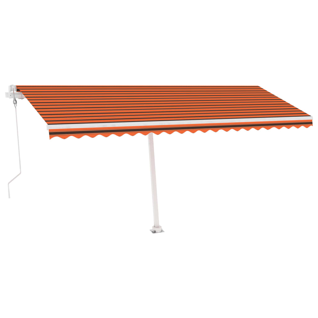 Vidaxl laifel kostenlos -ausstehende automatische 500x300 cm Orange und Braun