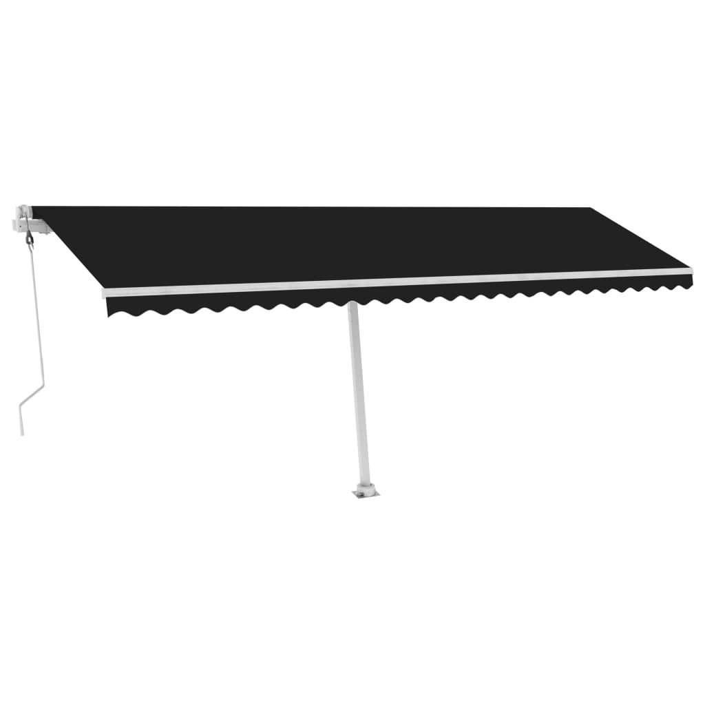 Vidaxl Laifel Free -ausstehende automatische 600x300 cm Anthrazit -geläutet