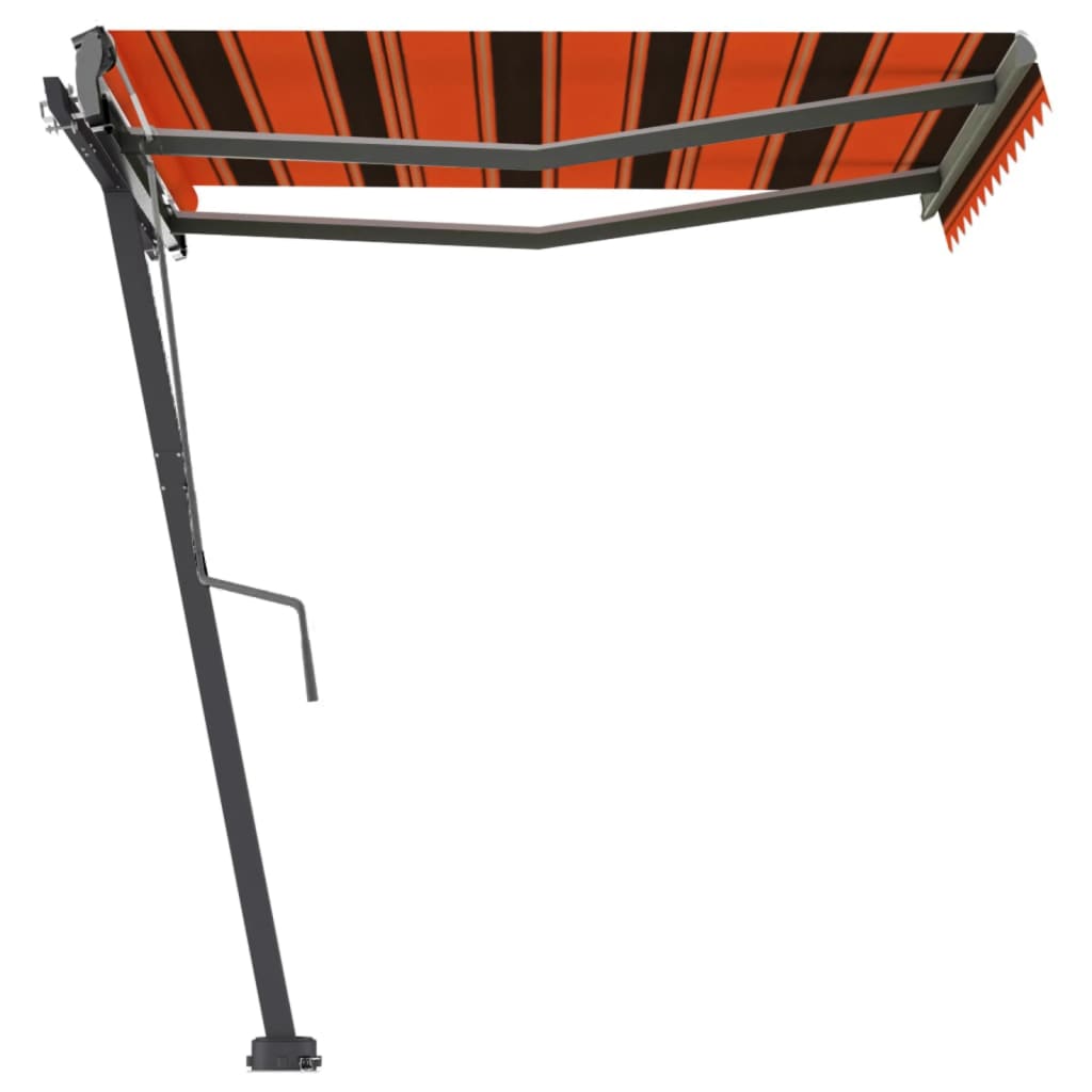 Vidaxl luifel distanziert manuell erstreckt sich 300x250 cm orange Braun