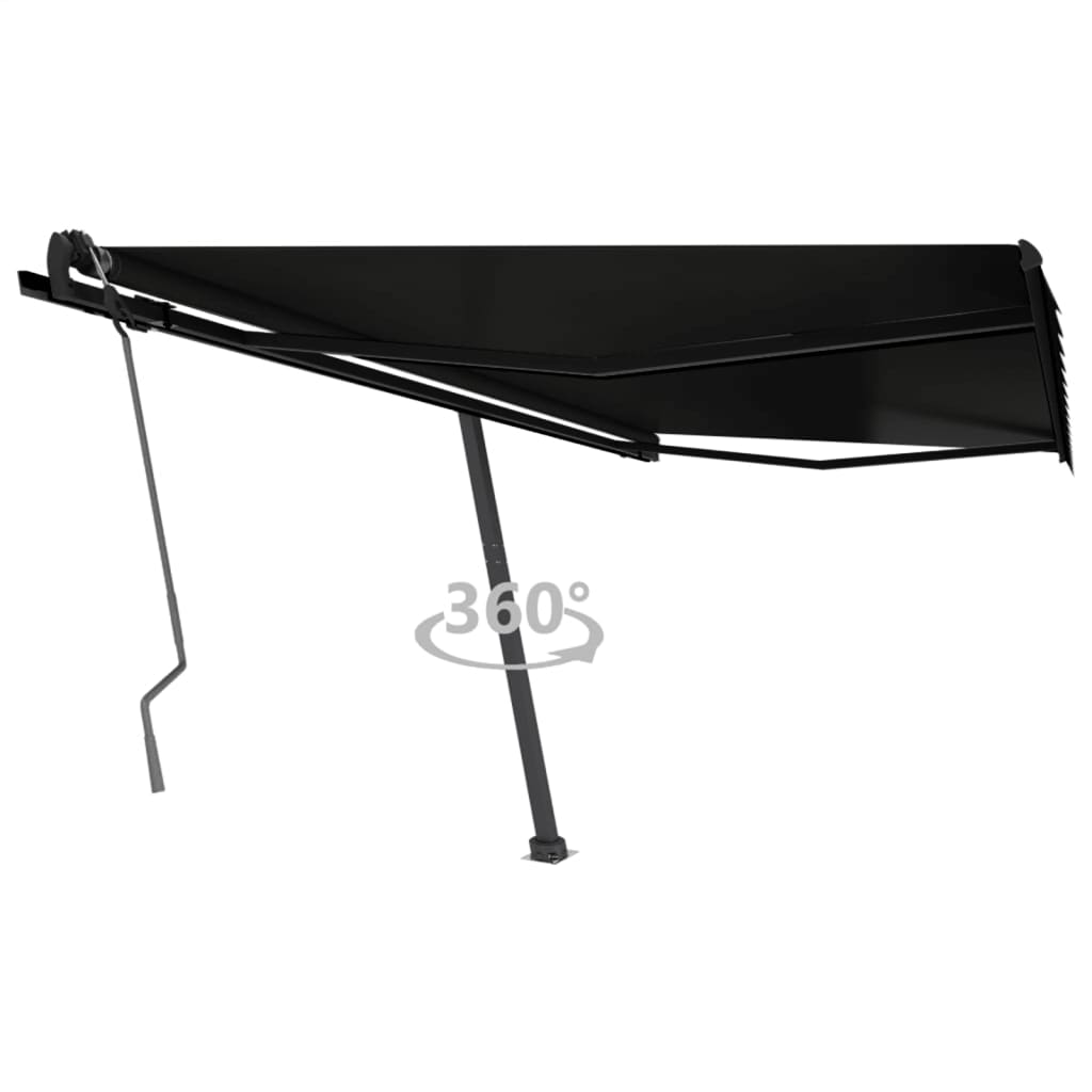Der vidaxl luifel -abgelöste erstreckt sich 450 x 350 cm Anthrazit