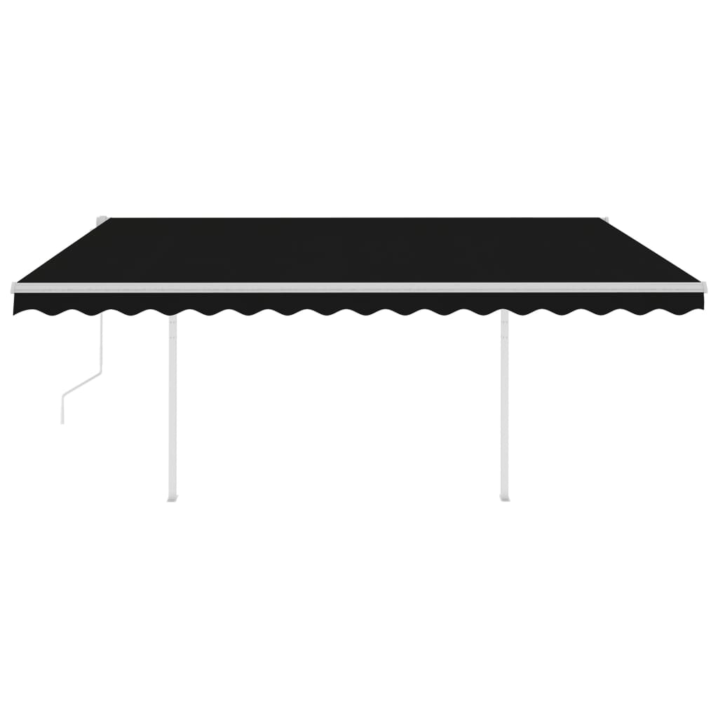 Vidaxl luifel expandierbar mit Posts 4x3 m Anthrazit -Colored