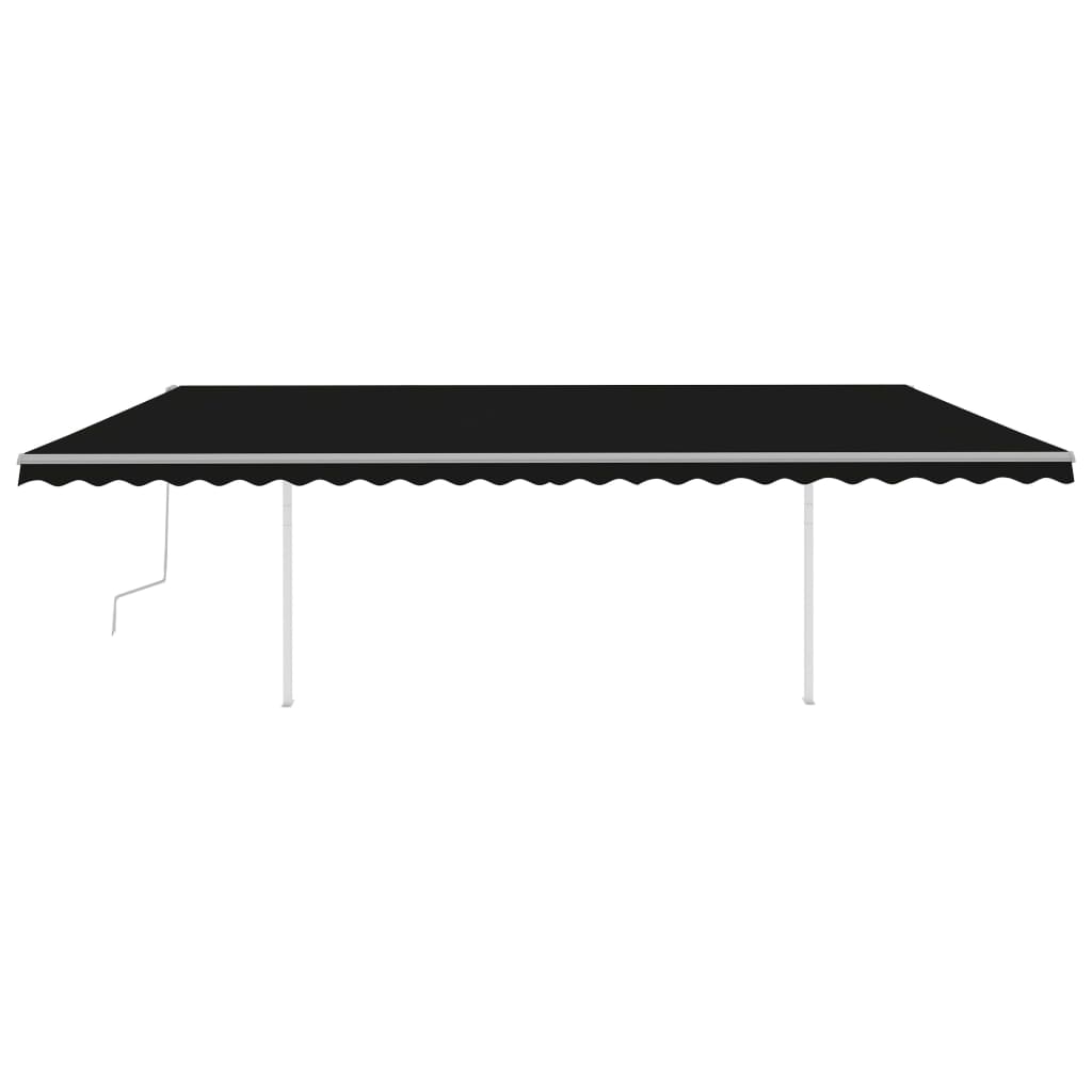 Vidaxl luifel mit LED 6x3 m Anthrazit -gelöschtem LED