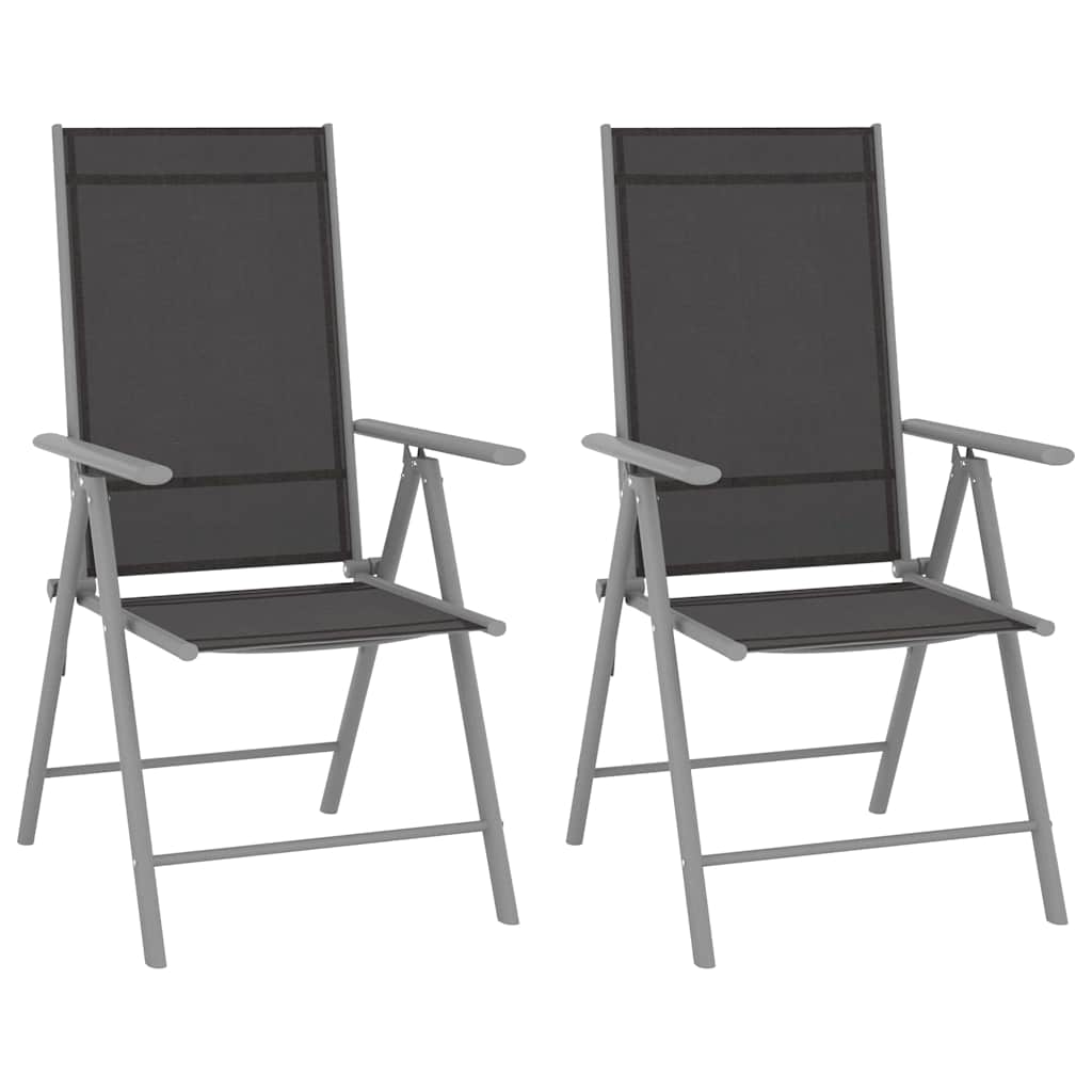 Vidaxl 3-delige bistroset aluminium en textileen zilverkleurig