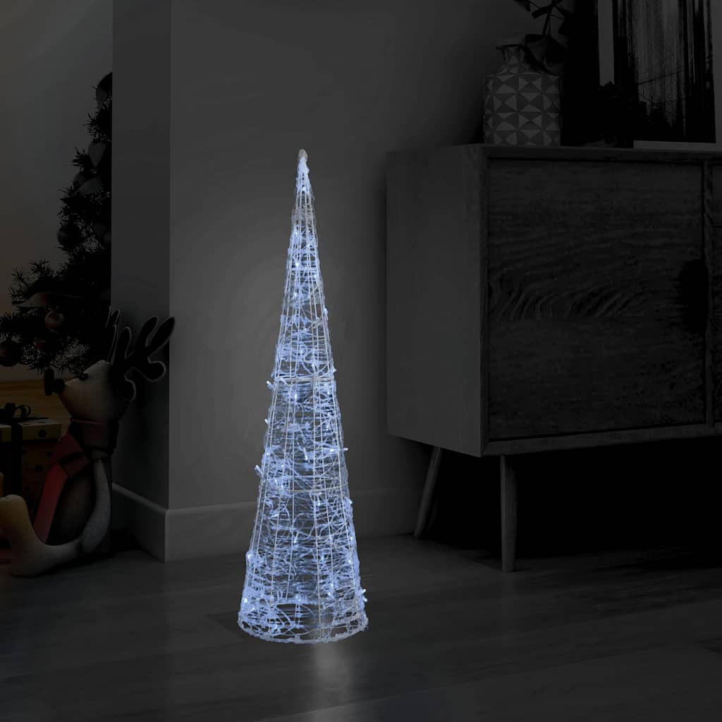 Vidaxl Light Cone Dekorative LED Kalt weiß 90 cm Acryl