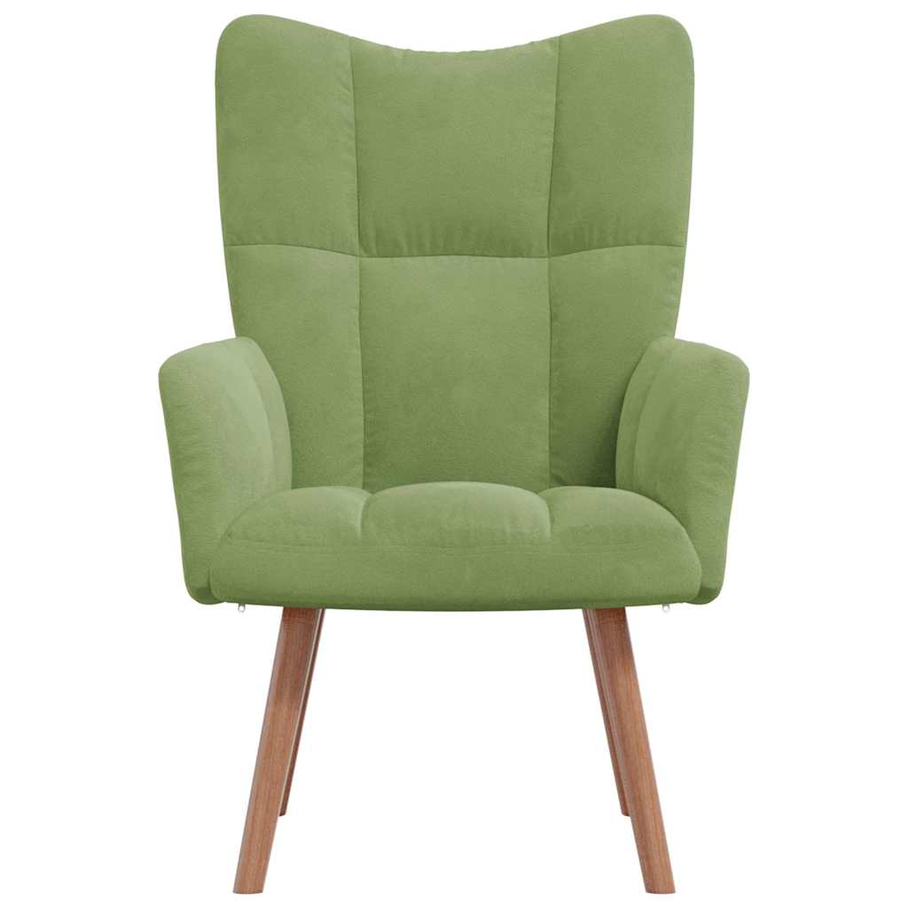 Vidaxl relaxstoel fluweel lichtgroen