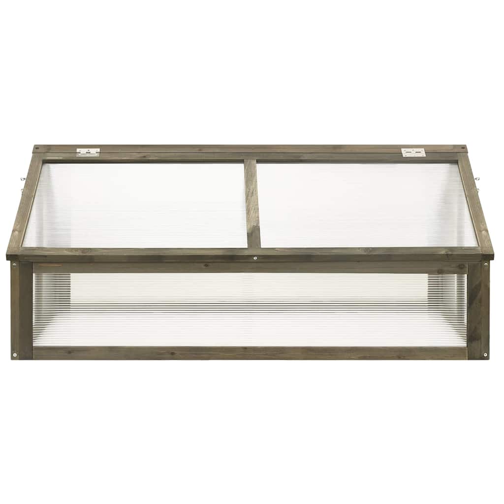 Vidaxl Greenhouse 114x80x50 cm Vurenhout Grau