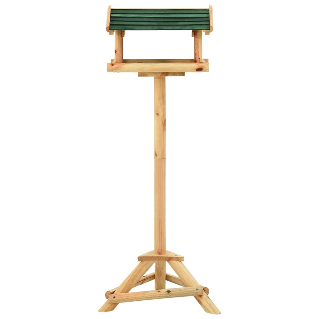 Vidaxl -Vogelfutter mit Standard 37x28x100 cm Festkieferholz
