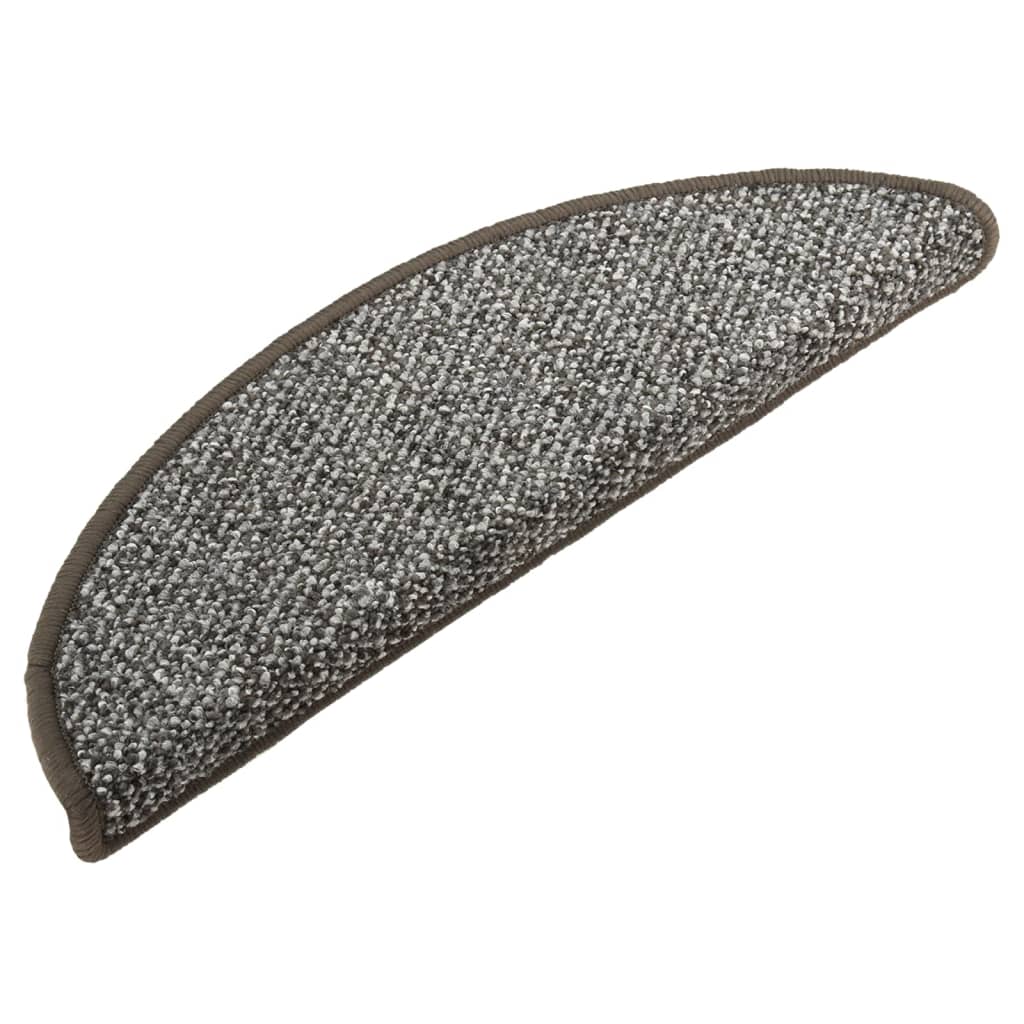 VIDAXL -Treppenmatten 15 ST 65x21x4 cm Anthrazit -ausgelöst