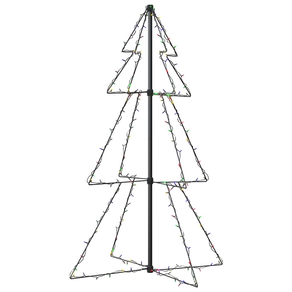 VIDAXL KegelKERSTBOOM 160 LEDs innerhalb und außerhalb von 78x120 cm