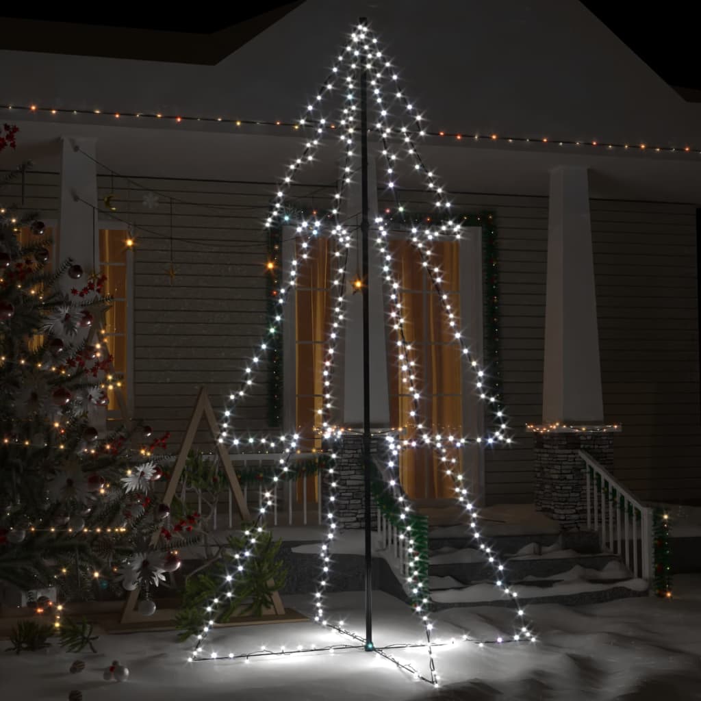 VIDAXL KegelKERSTBOOM 300 LEDs innerhalb und außerhalb 120x220 cm
