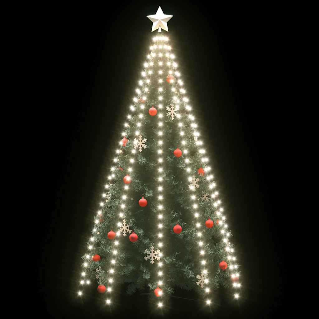 Vidaxl Weihnachtsbaumbeleuchtung mit 250 LEDs kaltes weißes Netz 250 cm