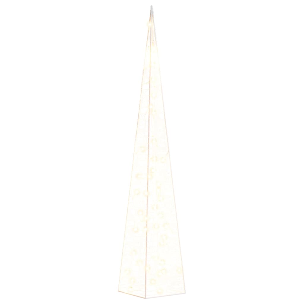 Vidaxl Light Cone Dekorative LED 90 cm Acryl warmes Weiß