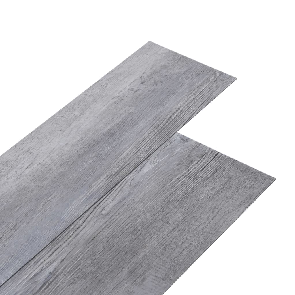 Vidaxx Bodendielen selbstklebend 5,21 m² 2 mm PVC matt Holzgrau