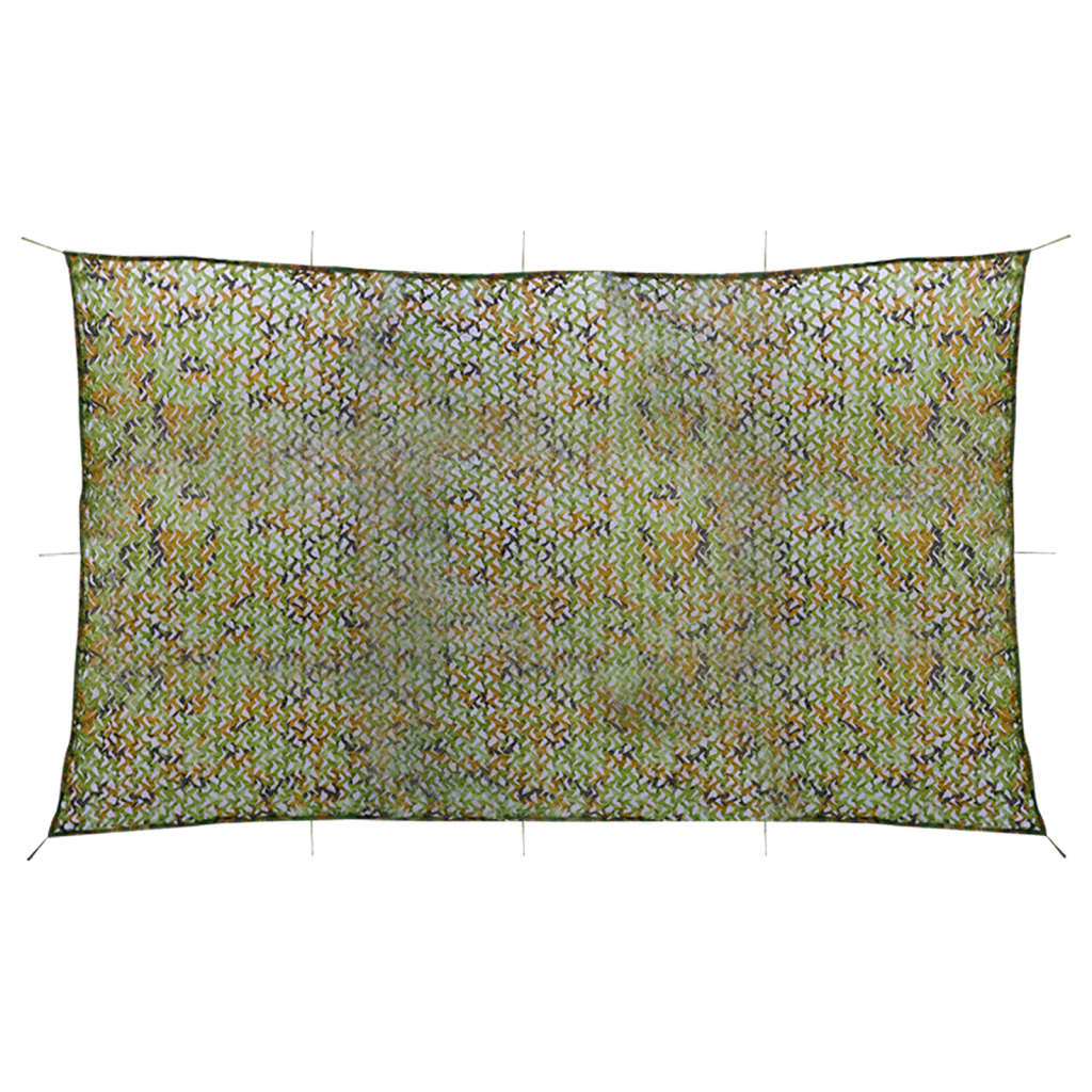 Vidaxl Camoufagenet mit Aufbewahrungstasche 2x7 m grün