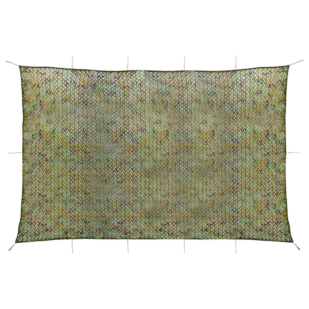 Vidaxl Camoufagenet mit Aufbewahrungstasche 5x6 m grün