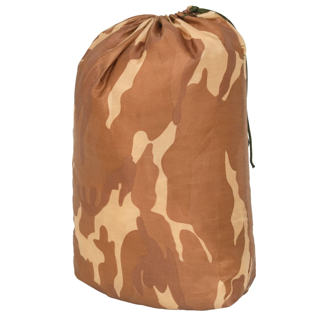 Vidaxl Camoufagenet mit Aufbewahrungstasche 5x5 M beige