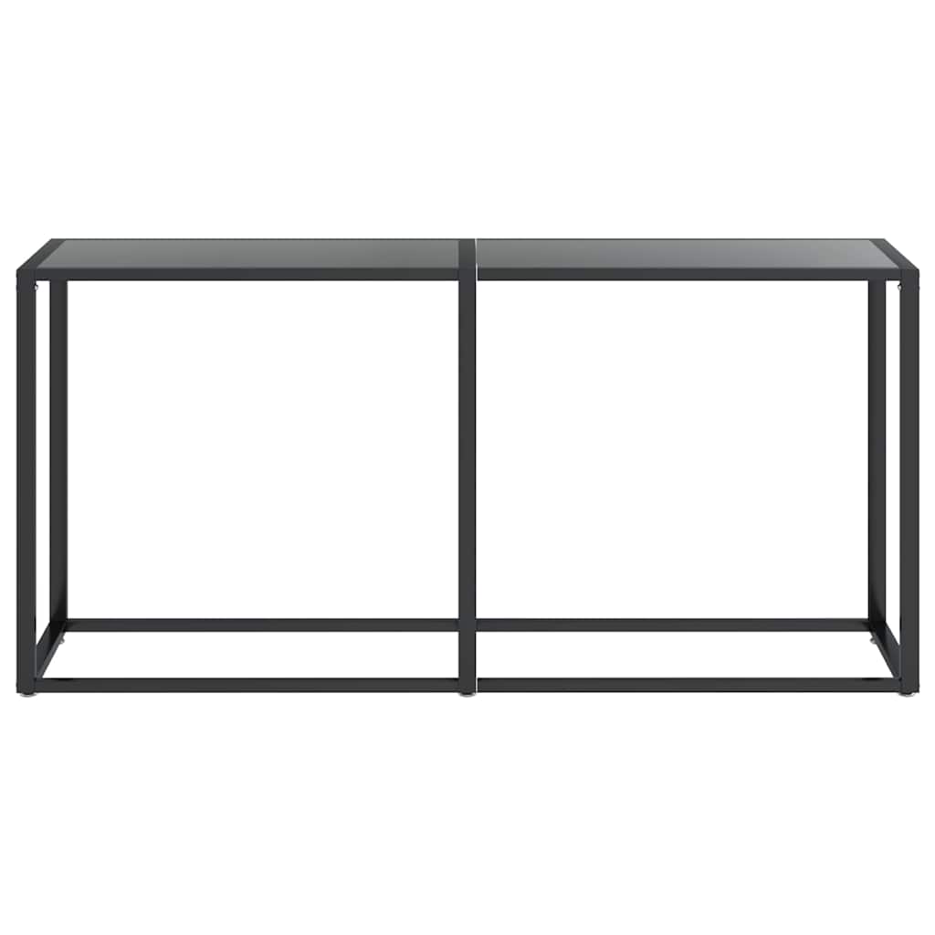 Vidaxl wandtafel 160x35x75,5 cm gehard glas zwart
