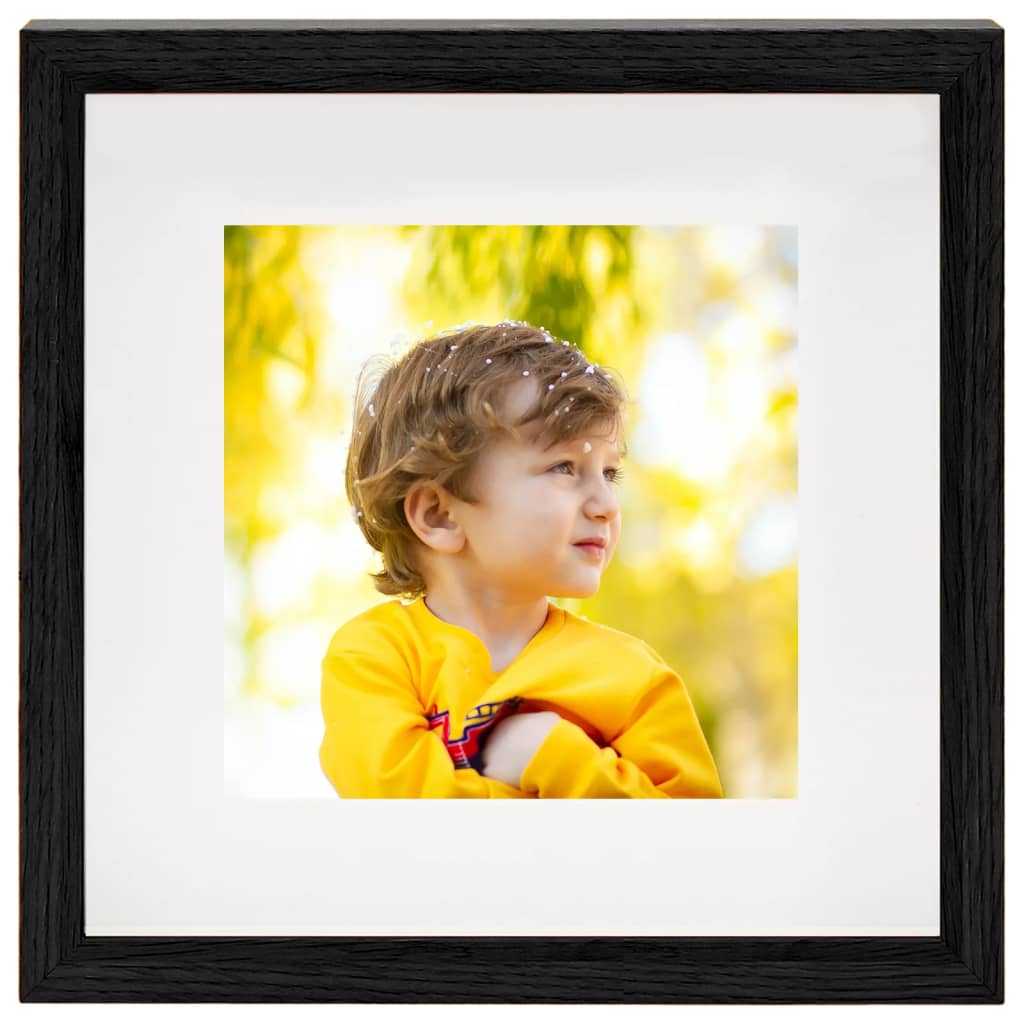 Vidaxl -Fotorahmen 3 PCs für 13x13 cm Foto 3D 23x23 cm Schwarz