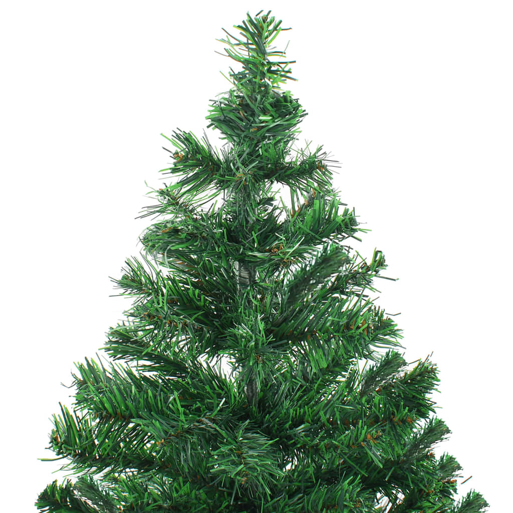 VIDAXL KUNSTKERSTBOOM mit Beleuchtung und Weihnachtsbällen 380 Zweige 150 cm