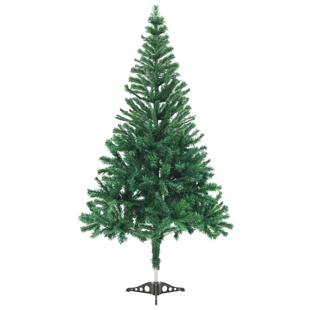 Vidaxl Kunstkerstboom mit Beleuchtung und Weihnachtskugeln 230 Zweige 120 cm