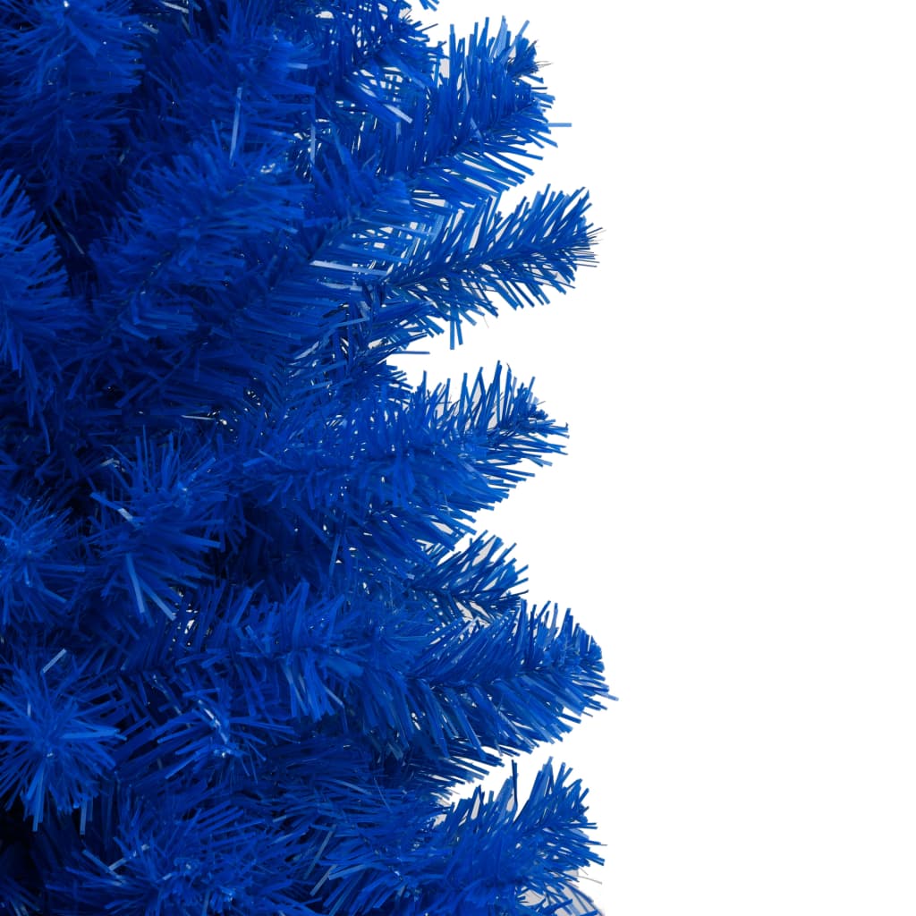Vidaxl Kunstkerstboom mit Beleuchtung und Weihnachtskugeln 180 cm PVC Blau