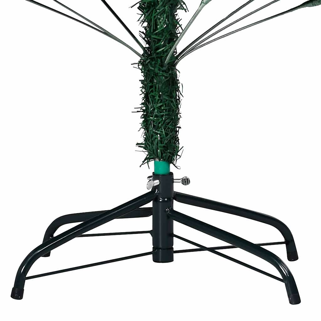 Vidaxl Kunstkerstboom mit Beleuchtung und Weihnachtskugeln 120 cm PVC Grün