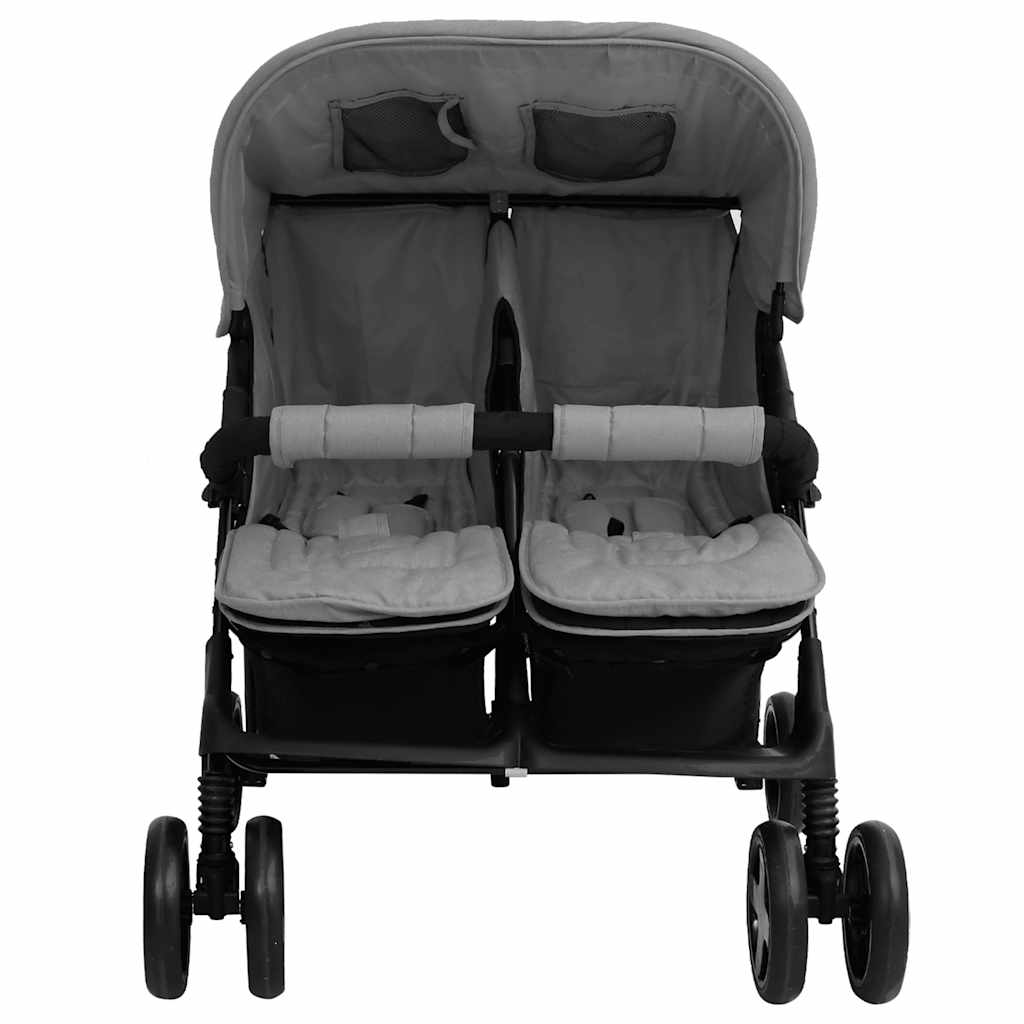 Vidaxl Twin Children's Steel Hellgrau