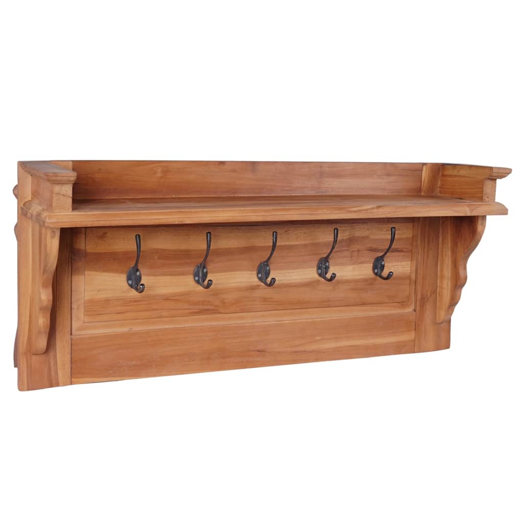 Vidaxx Wandgarderobe 80x16,5x35 cm massives Teakholz