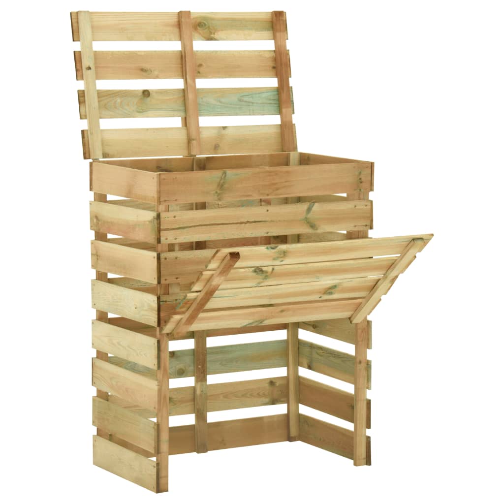 Vidaxl Gartenkompostbehälter 4 ST 80x50x100 cm imprägniertes Kiefernholz