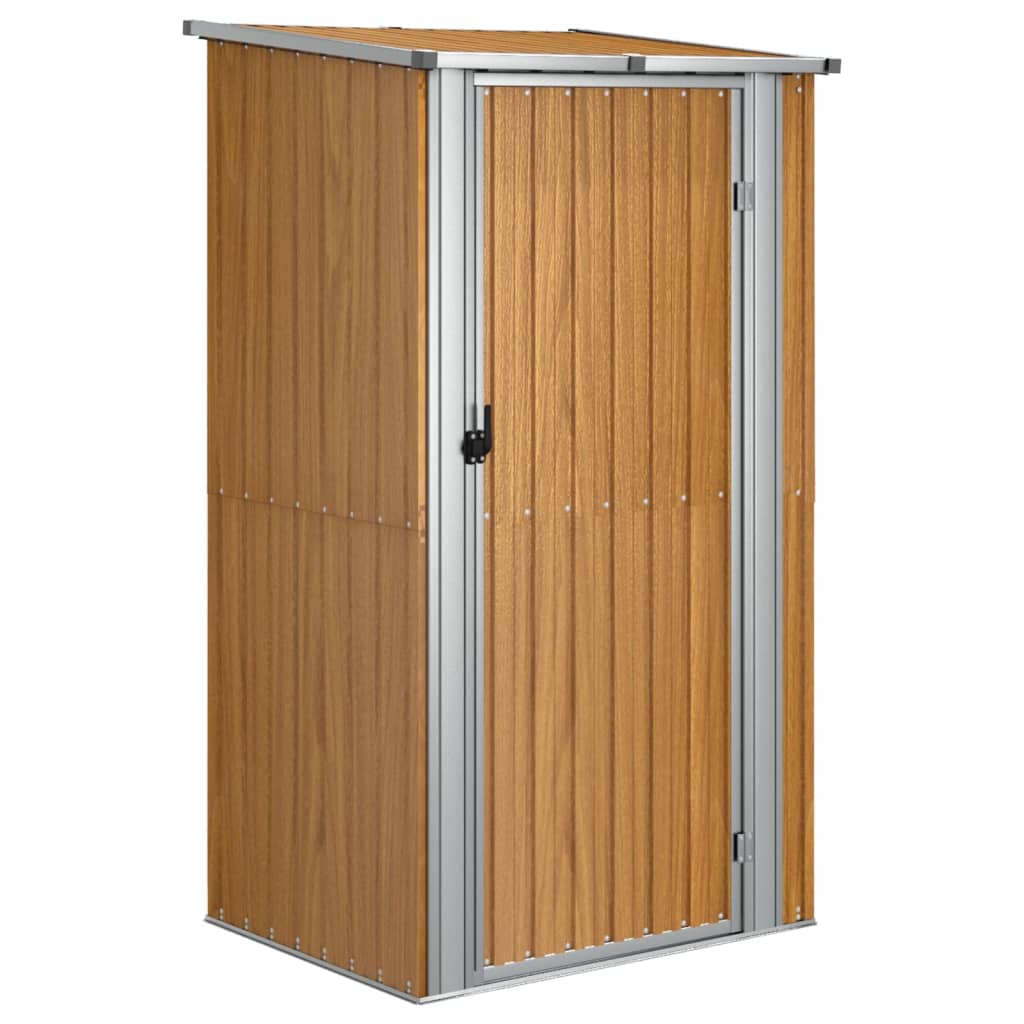 Vidaxxl Gartenhaus 118,5x97x209,5 cm verzinkter Stahl braun