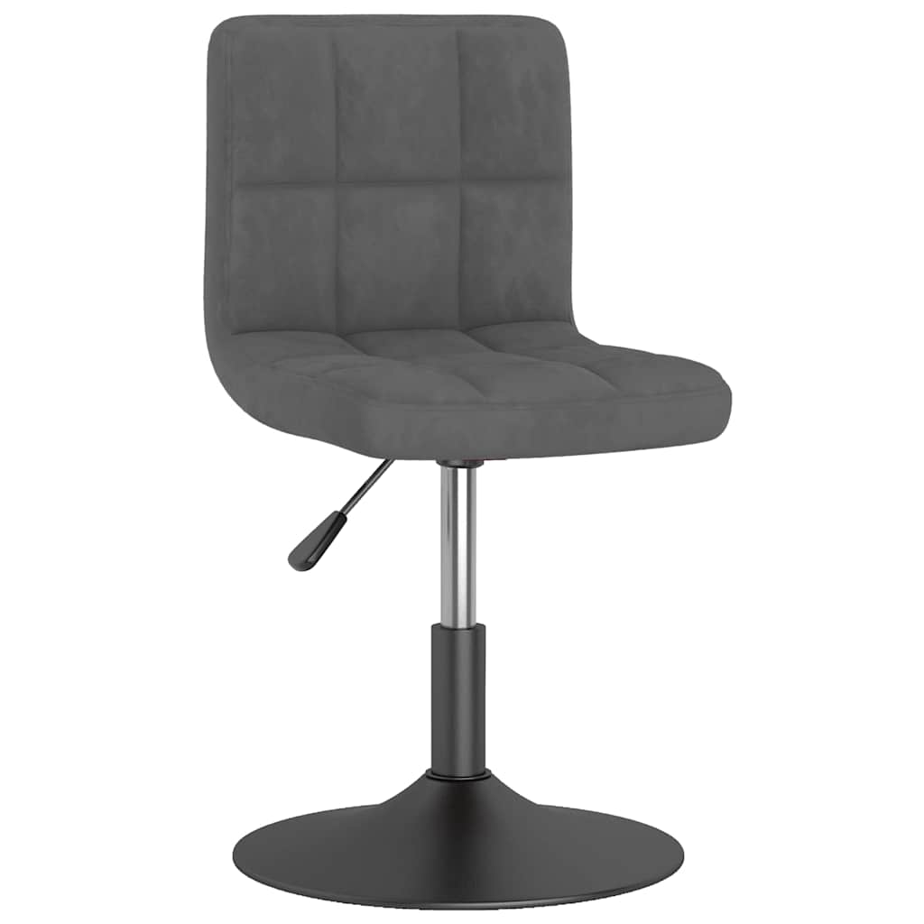 Vidaxl eetkamerstoelen draaibaar 2 st fluweel donkergrijs
