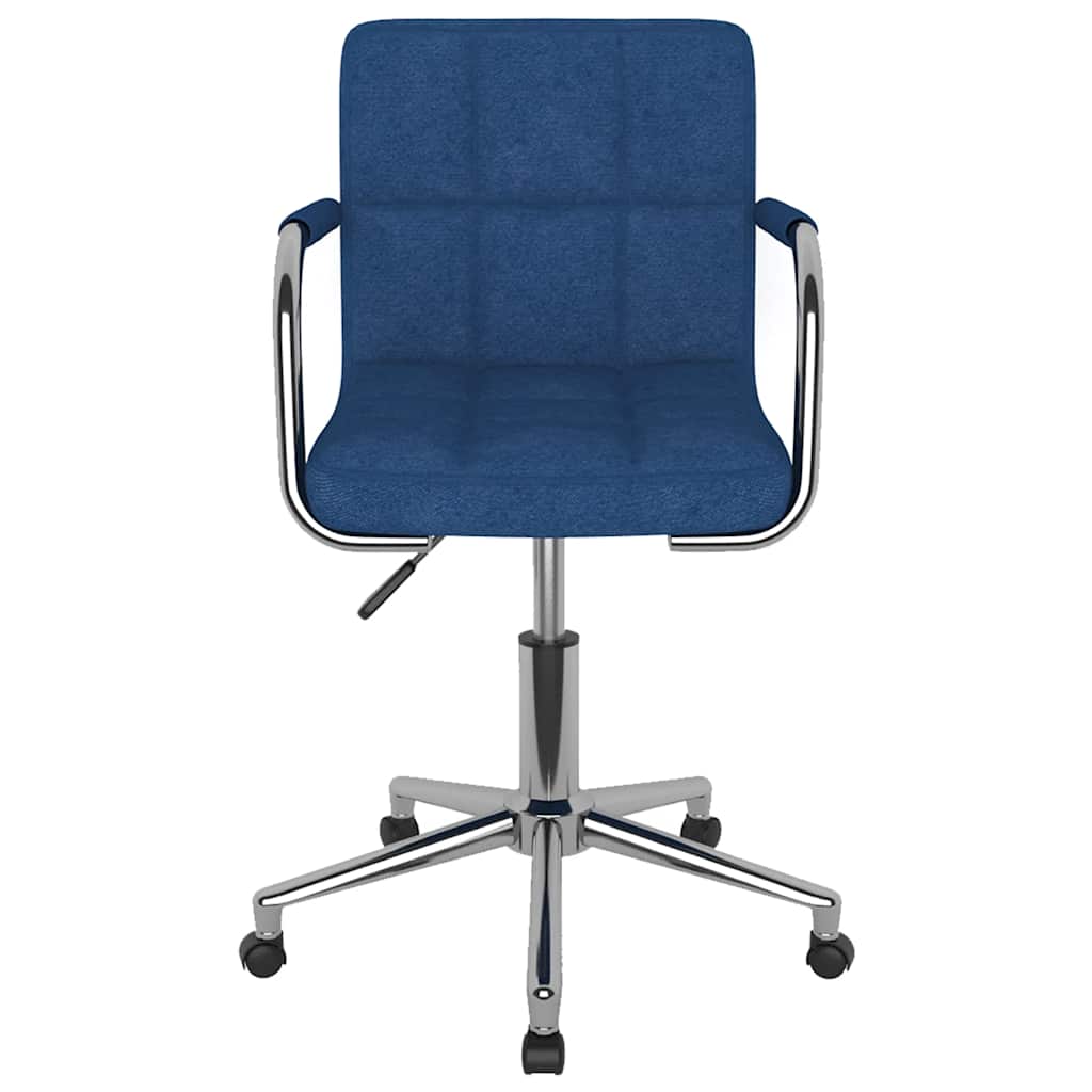 Vidaxl kantoorstoel draaibaar stof blauw