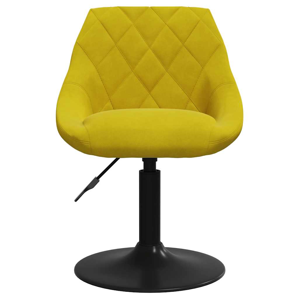 Vidaxl barkruk fluweel mosterdgeel