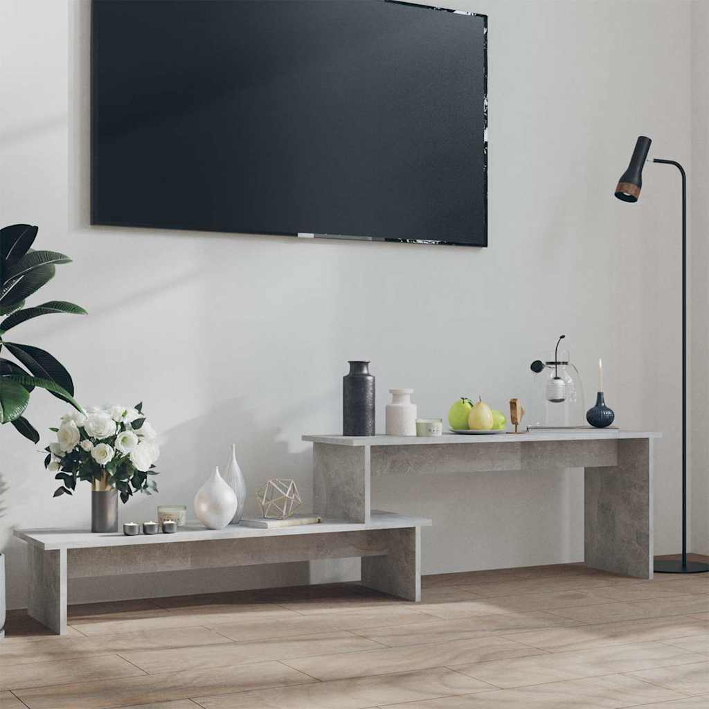 Vidaxl tv-meubel 180x30x43 cm bewerkt hout betongrijs