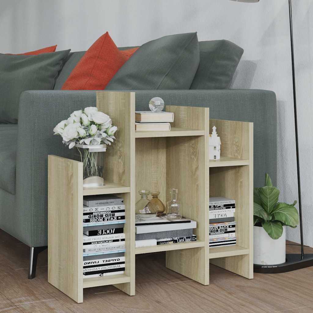 Vidaxl bijzetkast 60x26x60 cm bewerkt hout sonoma eikenkleurig