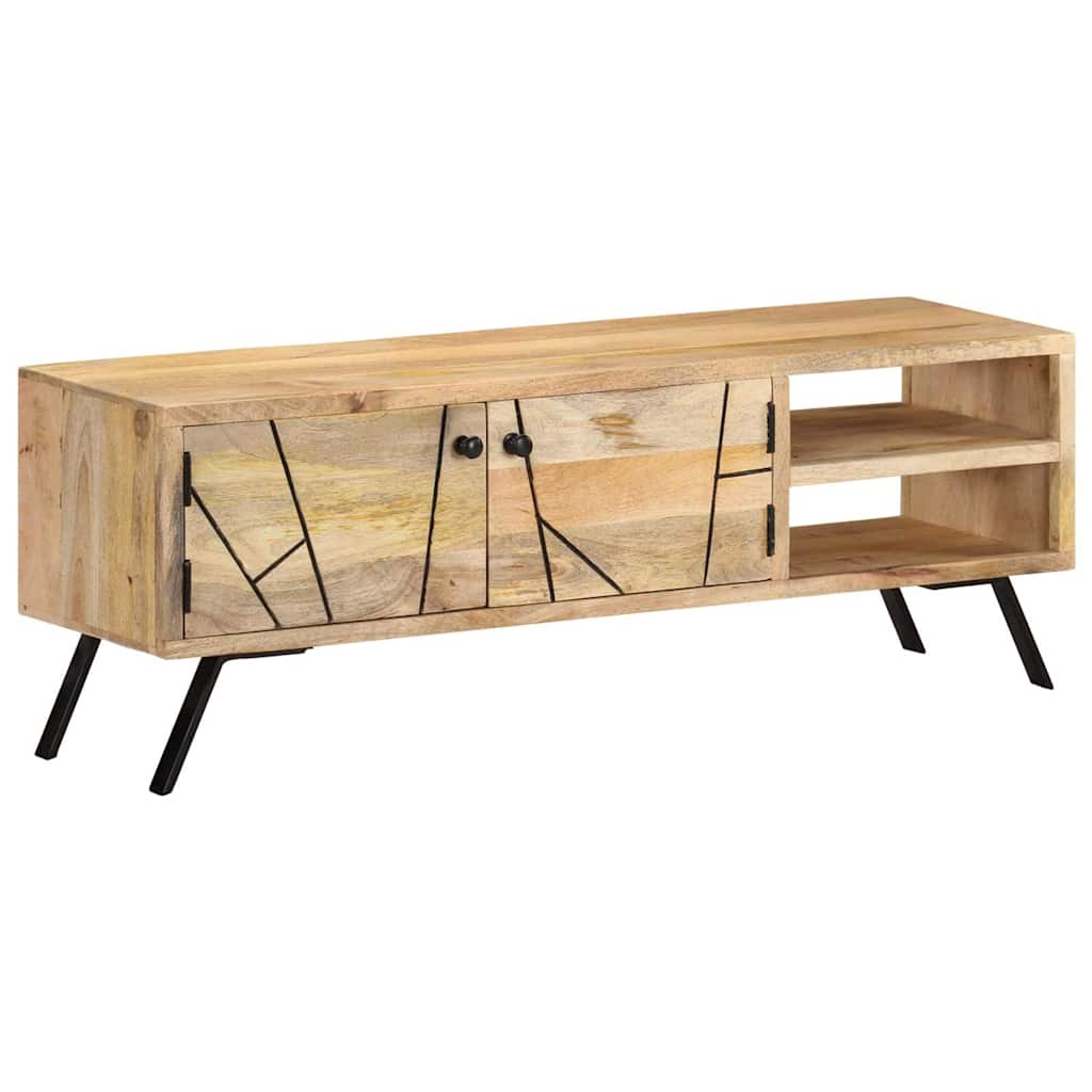 Vidaxl tv-meubel 110x30x40 cm massief mangohout