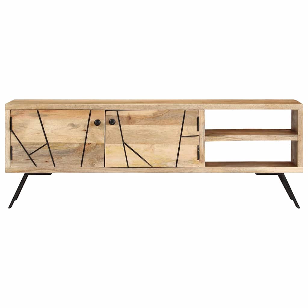 Vidaxl tv-meubel 110x30x40 cm massief mangohout