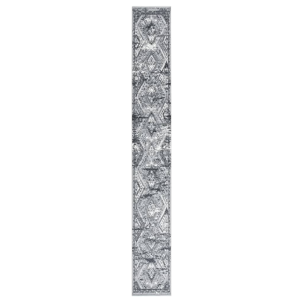 VidaXL Teppichläufer 60x450 cm BCF orientalisches Grau