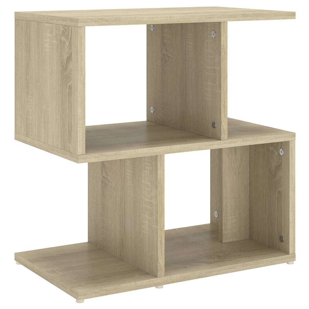 Vidaxl nachtkastje 50x30x51,5 cm bewerkt hout sonoma eikenkleurig