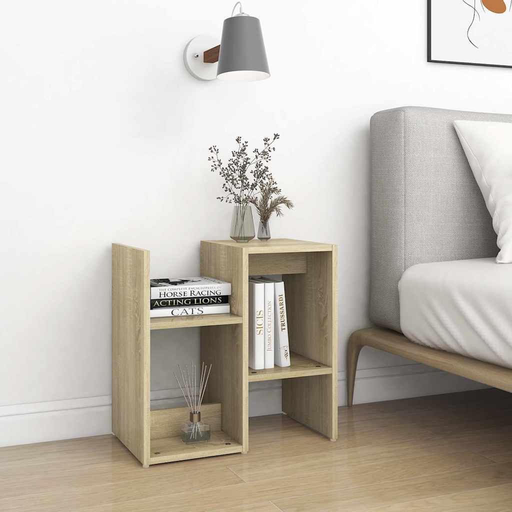 Vidaxl nachtkastje 50x30x51,5 cm bewerkt hout sonoma eikenkleurig