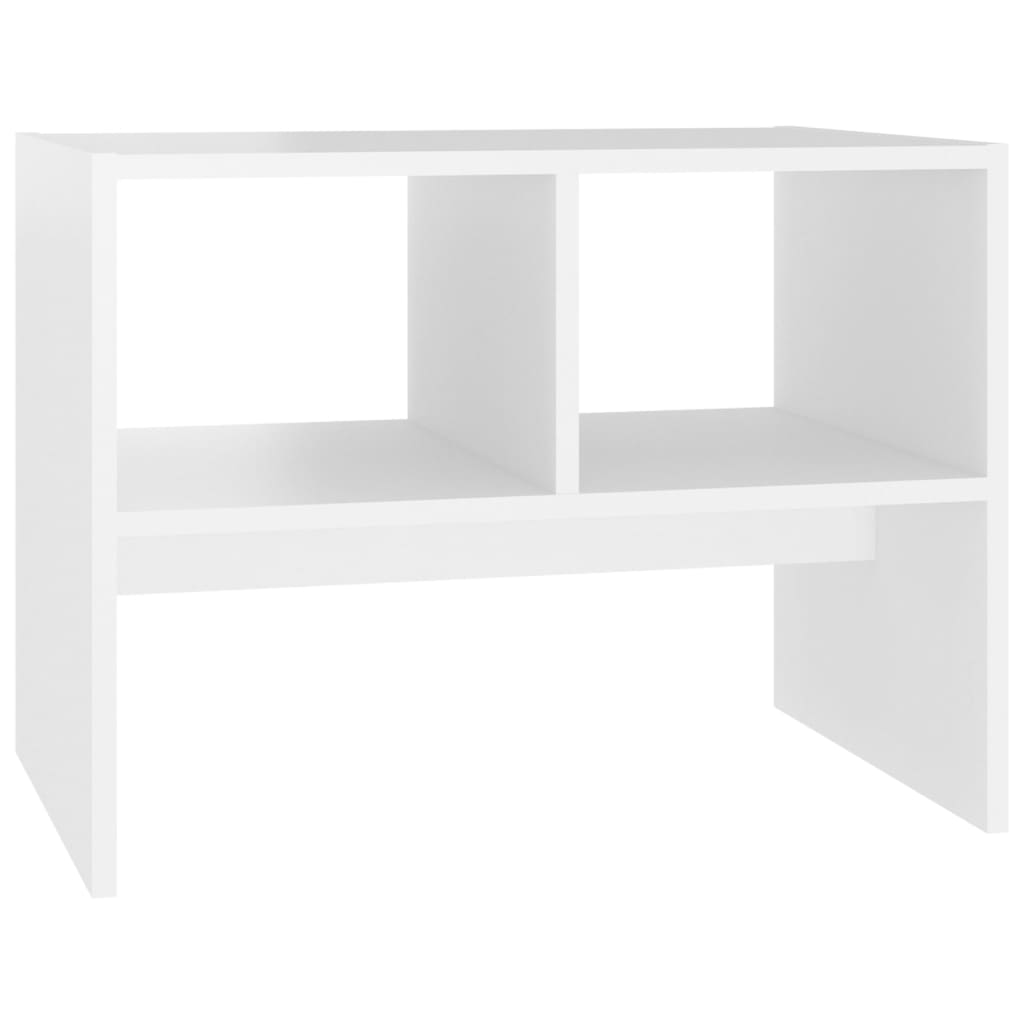 Vidaxl bijzettafel 60x40x45 cm spaanplaat wit