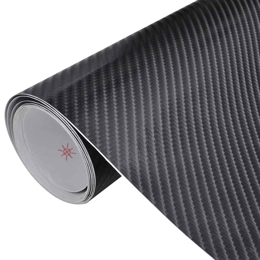Vidaxx 2 Stück Autofolie 4d 100x150 cm schwarz