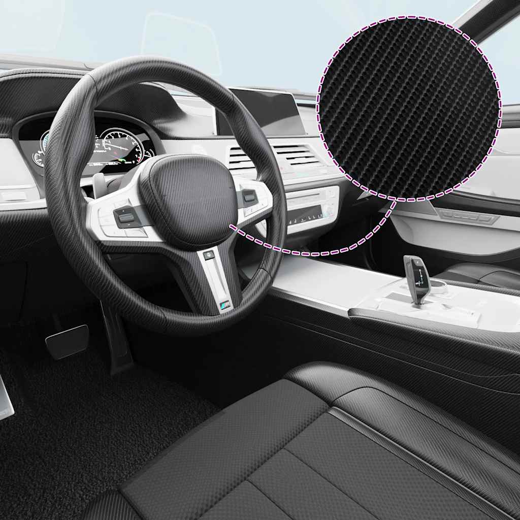 Vidaxx 2 Stück Autofolie 4d 100x150 cm schwarz