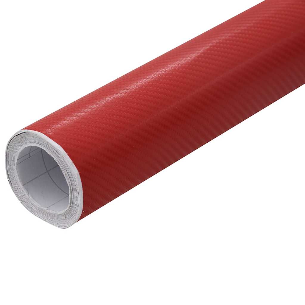 Vidaxx 2 Stück Autofolie 4d 100x150 cm + 50x150 cm rot