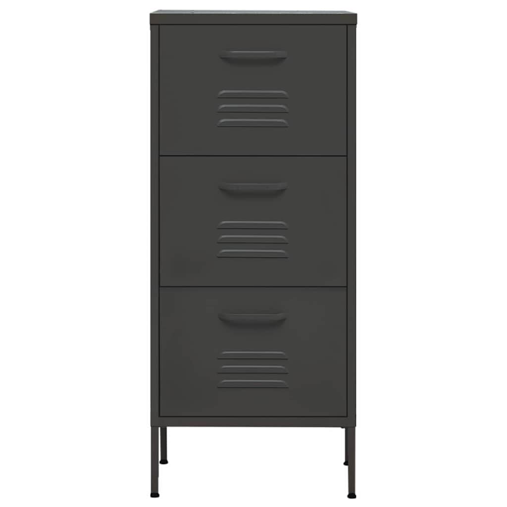 Vidaxl opbergkast 42,5x35x101,5 cm staal antracietkleurig