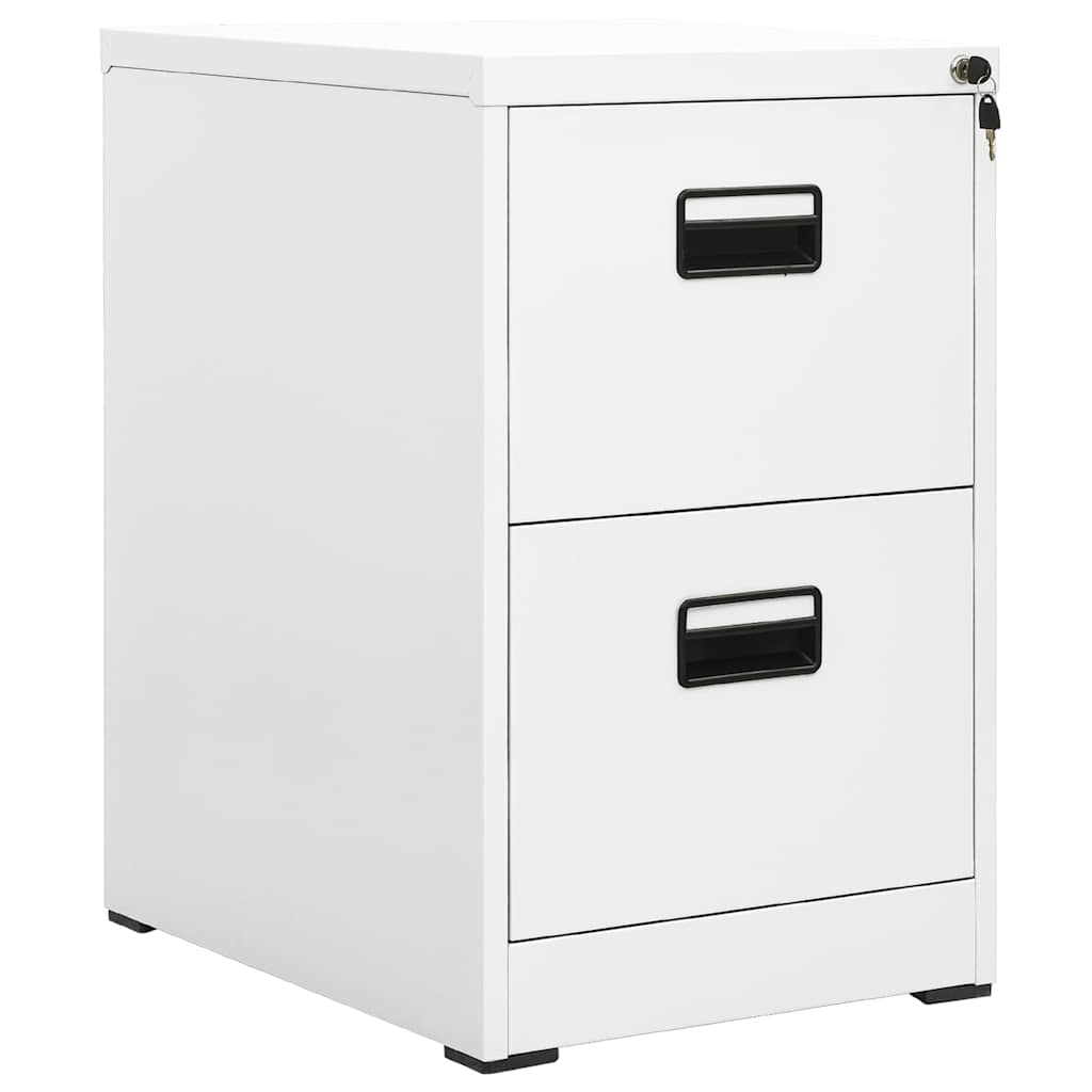 Vidaxl archiefkast 46x62x72,5 cm staal wit