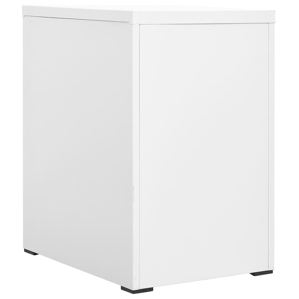 Vidaxl archiefkast 46x62x72,5 cm staal wit