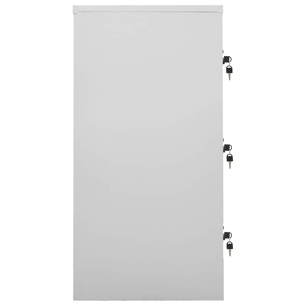 Vidaxl lockerkast 90x45x92,5 cm staal lichtgrijs en groen