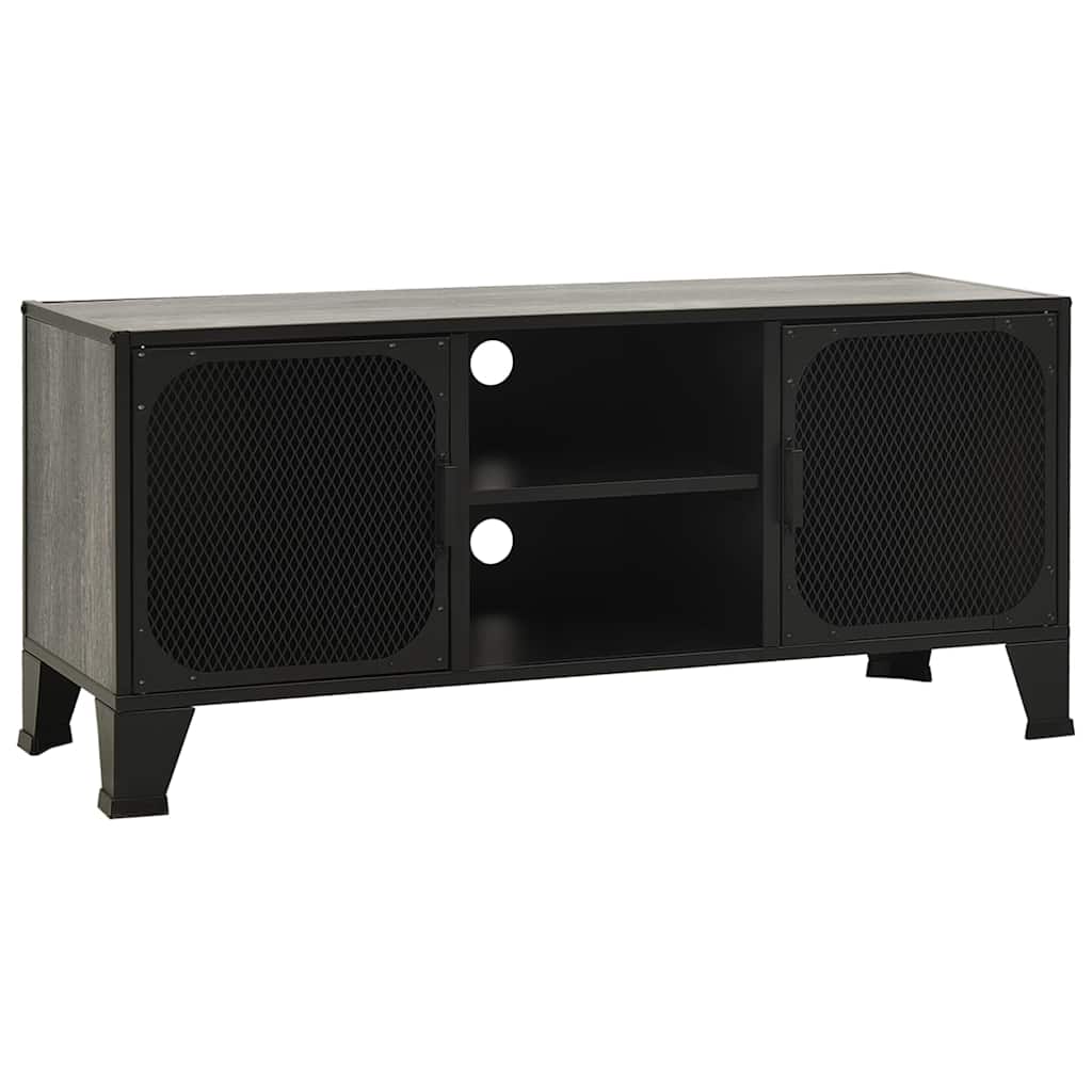 Vidaxl tv-meubel 105x36x47 cm metaal en mdf grijs