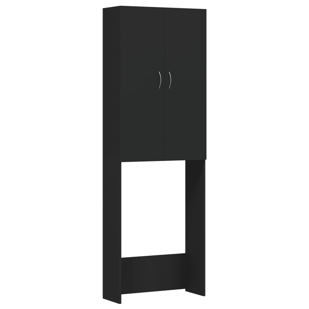 Vidaxl Waschmaschinenschrank 64x25.5x190 cm Schwarz